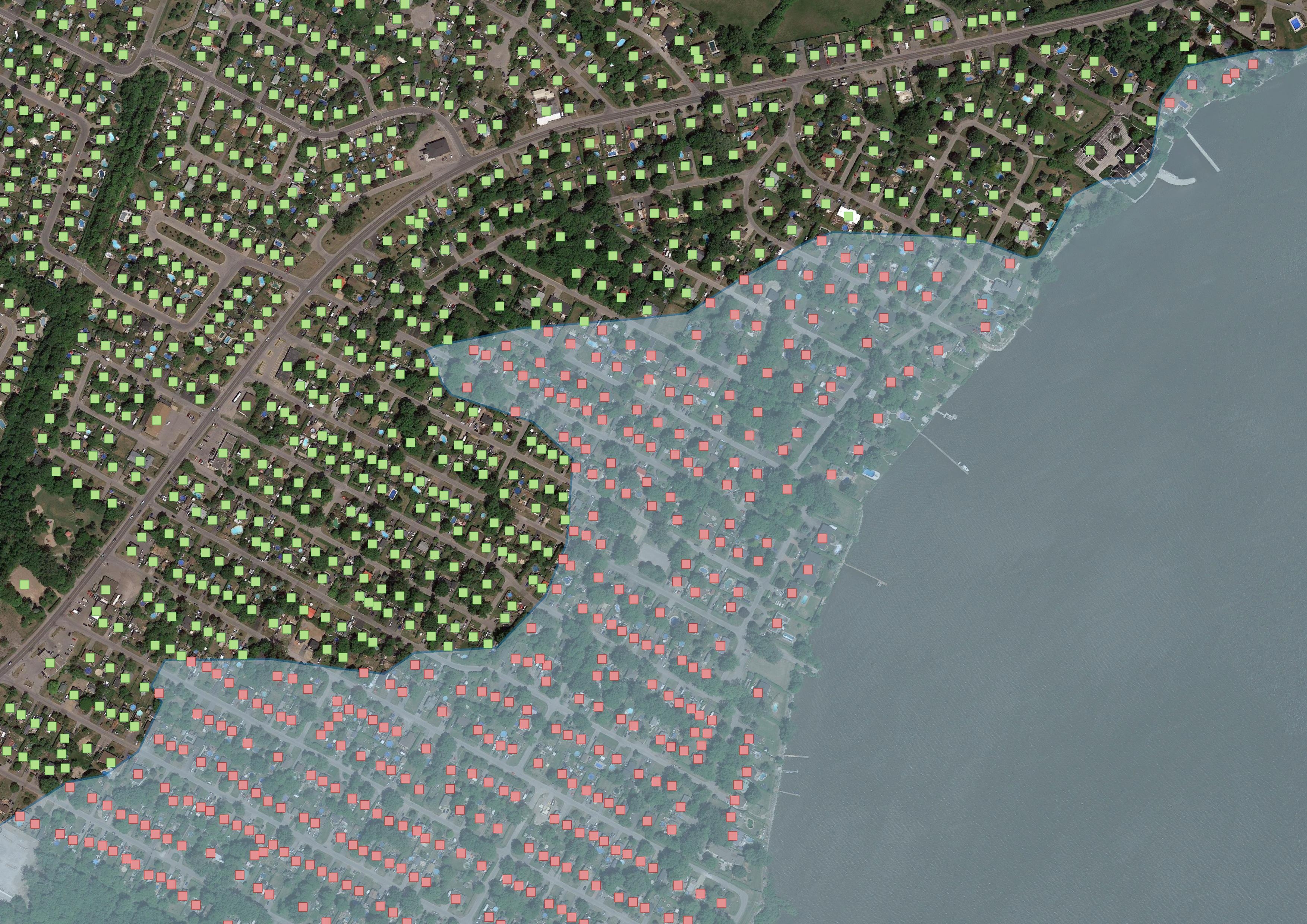 Flooding in Sainte-Marthe-sur-le-Lac, QC